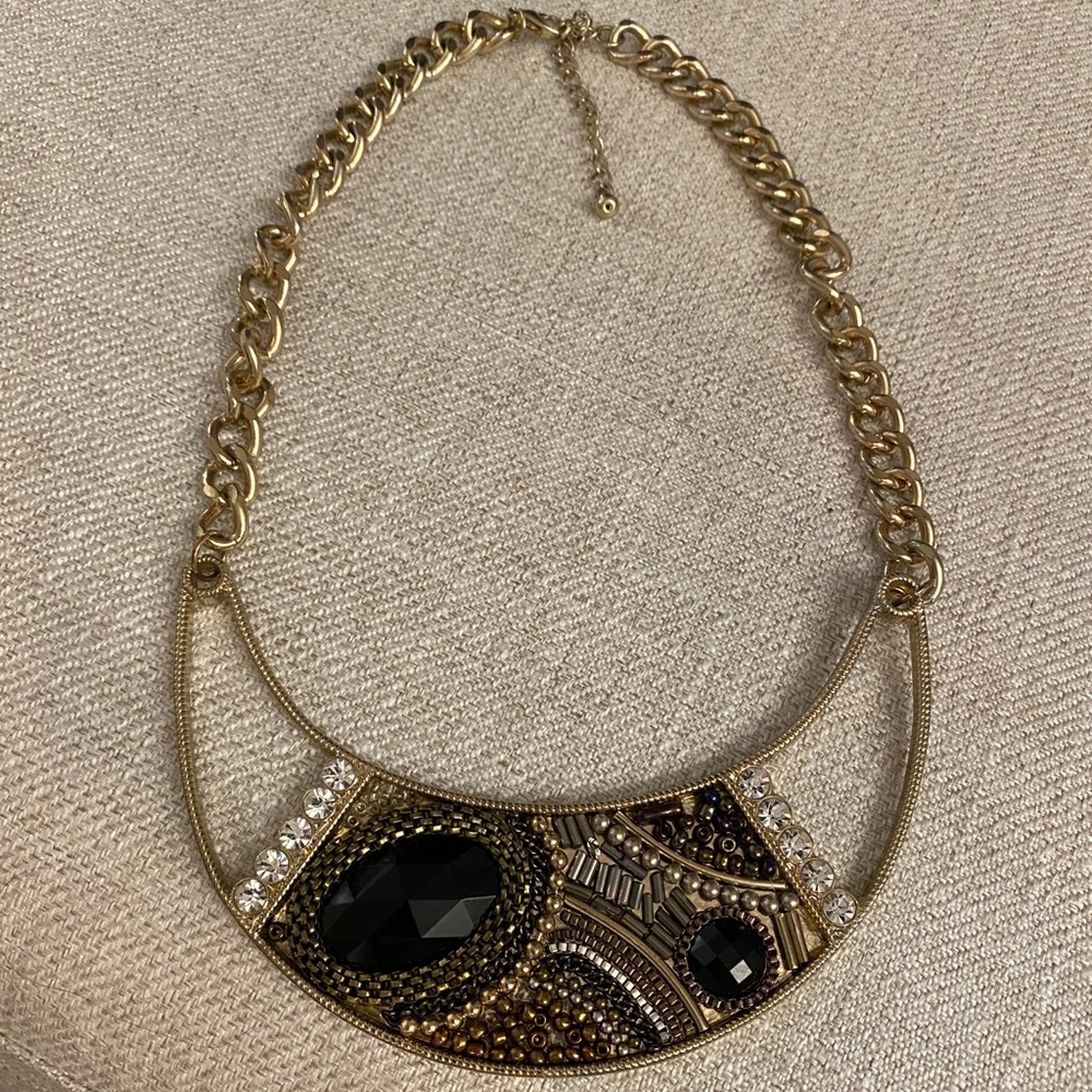 Black and gold necklace